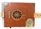 Cigar Box Guitar  3 String  Metal Frets  Piezo Sound Pu Inst   see Desc  Stk 213