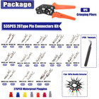 535pcs 26type Pin Connectors Kit With Crimping Pliers 26-16awg car Electrical Wi