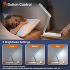 Led Desk Lamp     Rechargeable  Foldable  Portable Light With 3 Brightness Levels