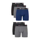 Champion Elite Men s Boxer Briefs 5 Pack Everyday Fit New Free Shipping 