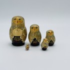 Vintage Matryoshka Russian Nesting Dolls Hand Painted Wood Set 5 Pieces Signed
