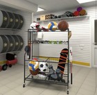 Sports Equipment Garage Organizer Ball Storage Rack Sport Gear Toy Storage