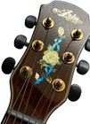 Inlay Sticker Decal For Guitar Headstock - Old Torch - Abalone Mix