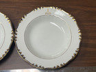C 1900 Hughes Family Armorial 10    Coat Of Arms Crest Pair Bowls Harrods Veritas