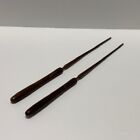 Rare Japanese Tea Ceremony High Quality Hibashi Ash Chopsticks Ro Iron Wood