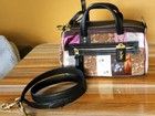 Coach  Shuffle Multi Stripe Signature Jacquard Leather Nwot Rare