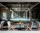 Abandoned Factory Wall Mural Wallpaper 103    X 69    - Non Peel   Stick Decor