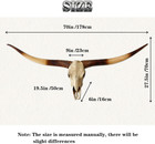 Extra Large 70  Longhorn Cow Skull Wall Decor - Handmade Farmhouse Accent