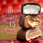 Christmas Chocolate Gift Basket     Gourmet Holiday Snack Gift Box Idea In Keepsak