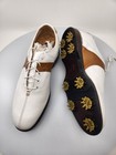  new Other  Footjoy Icon Leather Golf Shoes - 52094   White brown   Choose Size