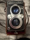 Vintage Lm Yashica-mat Copal Mxv Camera 80mm Twin Lens W Leather Case