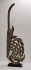42  Bamana African Chiwara Chi Wara Carved Wood Antelope W  Geometric Etching 
