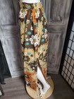 Flower Power Explosion Vtg 60s 70s Maxi Skirt 26  Waist Approx  Xs Mod Hippie 