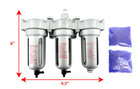3 8    Npt Mid Flow 3 Stages Filter Coalescing Desiccant Dryer System