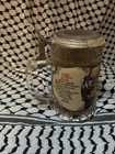 Vintage German Pewter Beer Stein With Lid 6   