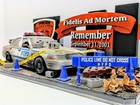 One Of A Kind 9 11 Memorial Tribute Custom Nypd Diorama - 1 24 Scale Signed