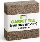 Smart Squares Easy Street  Made In The  Carpet Tiles 18x18 Inch  Soft Padded    