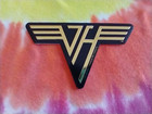 Van Halen Logo 4 X 2 25 Inch Gold Metal Metallic Sticker