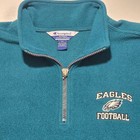 Champion Pro Line Vintage Philadelphia Eagles Quarter Zip Fleece Men s Size Xxl