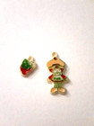Vtg Strawberry Shortcake 1 25  And Strawberry  75   Plastic Charm Pendants 1980s