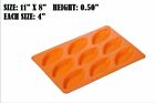 Silicone 11  Herb Cupcake Muffin Madeleine Baking Mold Tray Non Stick Cake Bite