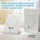 Standard Central Vacuum Wall Inlet Valve Cover Plate For Beam Central Vac - W   