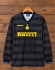 Inter Milan 1997-98 Away Long Sleeve Jersey Ronaldo  10 Men   s L
