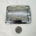 Vintage Napier Sterling Silver Cigarette Case Art Deco Monogrammed  h h  