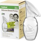 Manual Breast Pump For Breastfeeding  Silicone  Clear 4oz 100ml