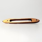 Vtg Wooden Weaving Swallow Boat Loom Shuttle 16  With Metal Ends 70-01 Wool