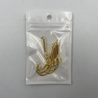 5pc Gold Colored Eagle Claw Fish Hook Hat Pin Orange Fish Hook Tie Clip Hat Hook