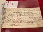 Civil War Delaware County Ny Volunteers Bounty Certificate Sgd Gov Fenton   931