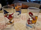 Vintage 1977 Mcdonald s Action Series Character Glasses  Complete Set Of 6