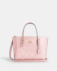Coach Molly Tote Bag 25 Signature Canvas Pink Cal50 Outlet New