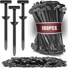 100 Pcs Nylon Universal Cable Tie Buckle   heavy Duty Self-locking Zip Ties Holder