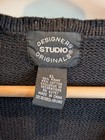 Vintage Designers Studio Womens Xl Artsy Cardigan Palm Beach Grannycore Sweater