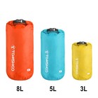 Tomshoo 3pcs Camping Dry Bag Lightweight Waterproof Bags Roll Top Sack Set W0e4