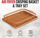 Bakken Swiss Air Fryer Tray Basket W elevated 9 5  X 13   Copper 