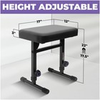 Piano Bench Adjustable Stool     Music Keyboard Bench Seat For Piano Keyboard S   