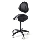 Saddle Stool Rolling Swivel Chair With Wheels Heavy Duty Stool Chair Silent Cast