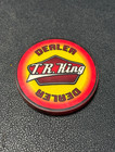 Super Cool T  R  King Dealer Button Poker Chip Casino Buck