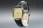  near Mint  Seiko Dolce 5931-5400 32mm Gold Dial Black Band Quartz Men s Watch