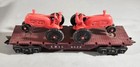 Vintage Louis Marx 05521 Flat Car With Tractors Erie 4528 Nos In Original Box