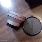 Excellent  Sony Wide Conversion Lens X0 6 For Camcorders 25mm   Pouch Vcl-0625 S