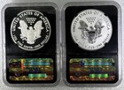 2012 S Reverse Proof Silver Eagle Ngc Pf70   Pf70ucam Perfect 70 Set Black Core