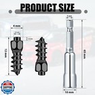 Frienda200 Pcs Black Snow Carbide Screw Tire Studs Wheel Tyre Sno