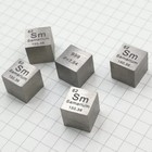 99 5  High Purity Sm Metal Carved Element Periodic Table 10mm Cube