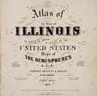 1871 Illinois Map Vermillion - Champaign - Piatt County Original  16x13 