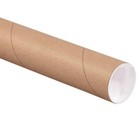 Premium Kraft Mailing Shipping Poster Tubes With Plastic End Caps 3  X 15 