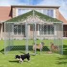7 5 Ft 10 Ft Large Outdoor Dog Kennel With Roof Heavy Duty Dog Kennel House